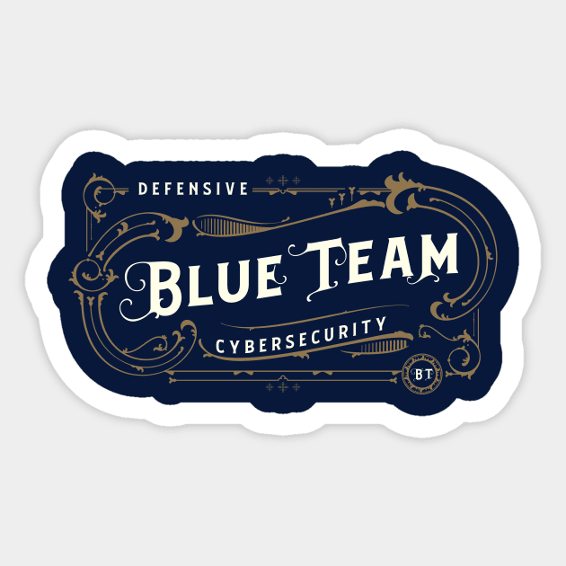 Blue Team (Blue Background) Sticker by DFIR Diva